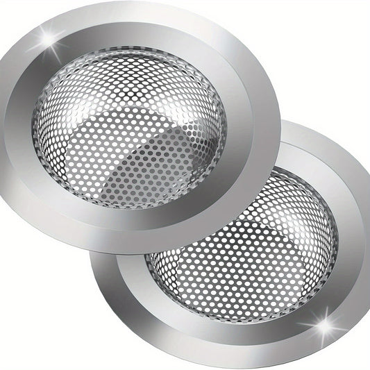 2&4&6pcs, 4.5" Diameter, Stainless Steel Kitchen Sink Strainers - Large Wide Rim, Anti-Clogging Micro Perforations | Kitchen Accessories & Gadgets Clearance Sale | Ideal Christmas Gifts for Kitchen Must-Haves | Kitchen Utensils Essentials Cheap