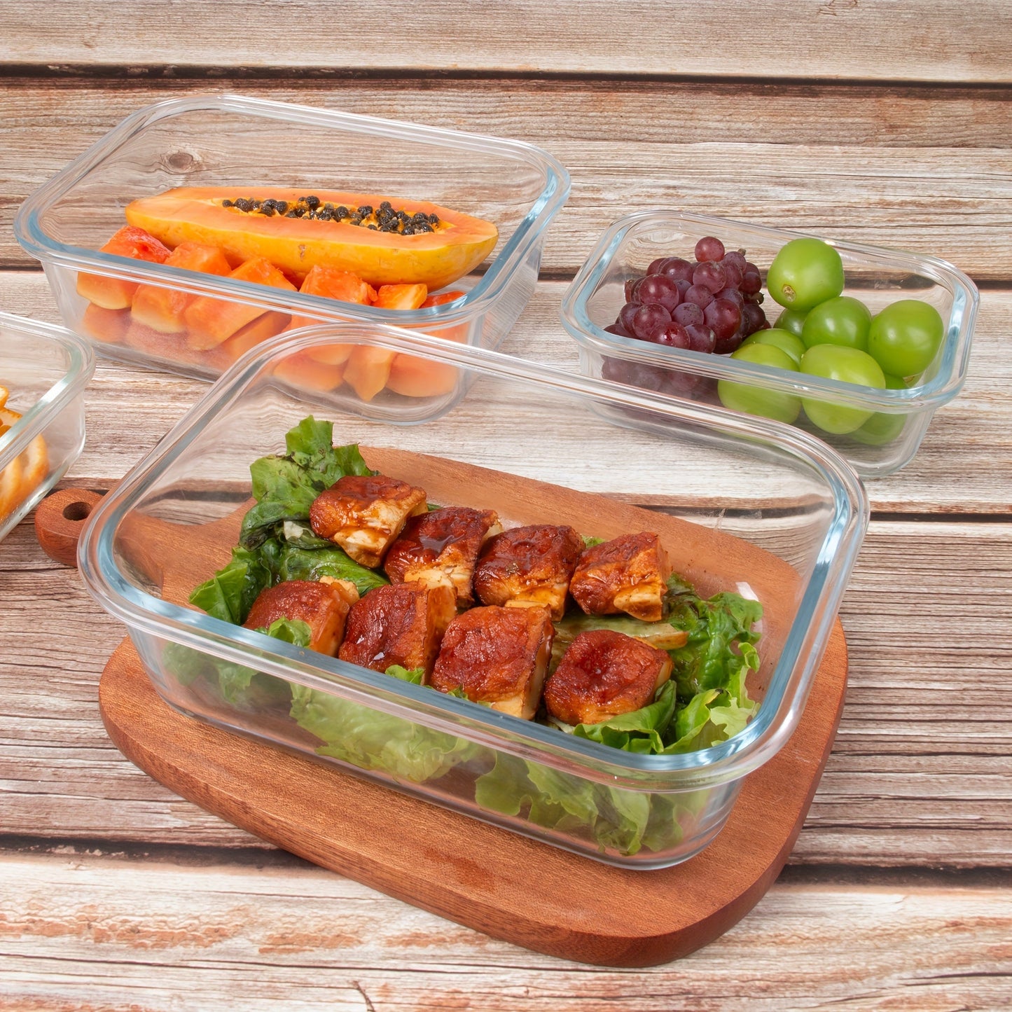 24Pcs (12 Lids+12 Glass Bowl) Borosilicate Glass Food Storage Containers with Airtight Lids, Ideal for Meal Prep, Lunches - Microwave and Dishwasher Safe