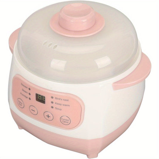 1L Ceramic Stew Pot, Anti Dry Burn Ceramic Cooker With 24H Intelligent Reservation, for Porridge Rice Soup