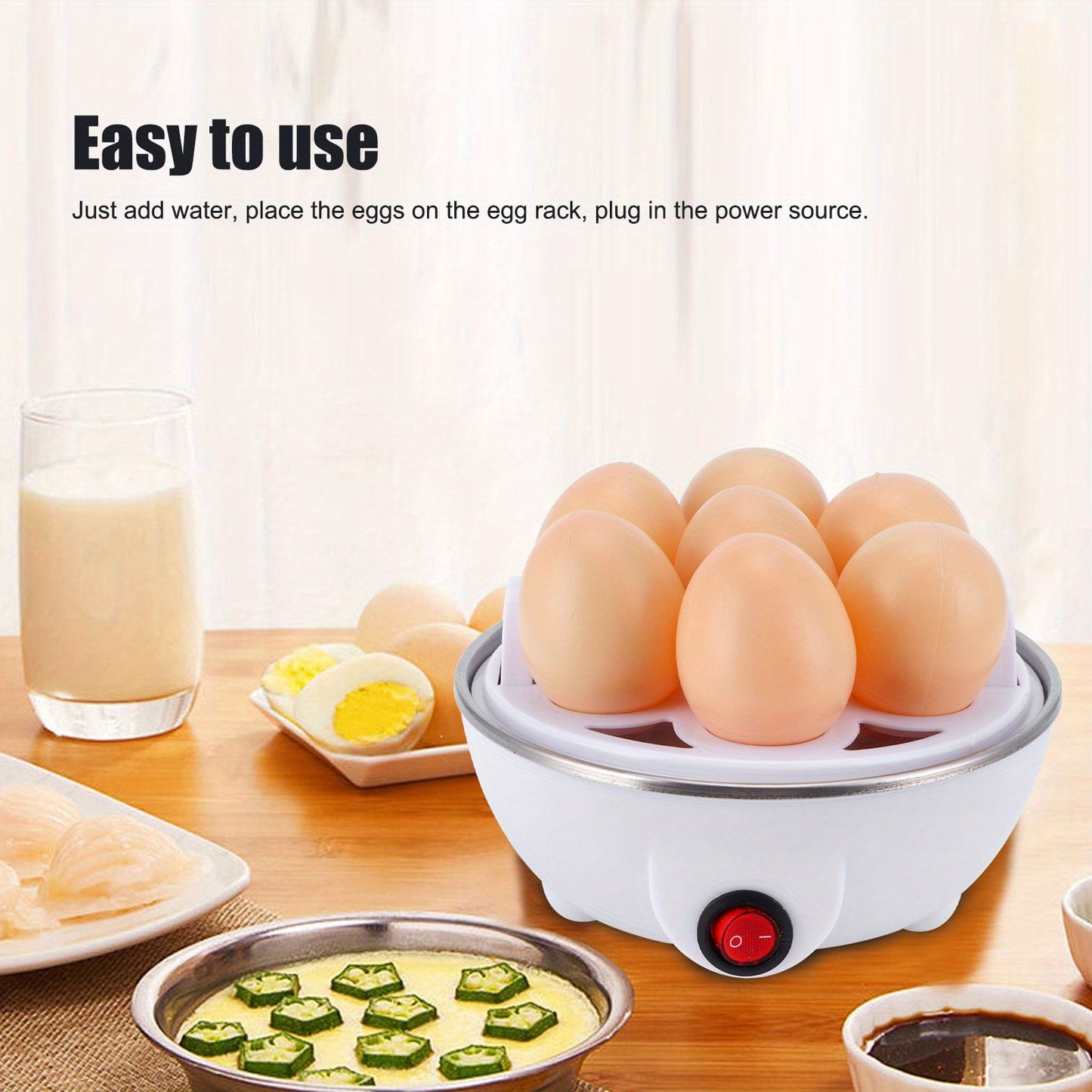 Eggs Boiler Multifunctional Mini Eggs Cooker Steamer Poacher for Kitchen