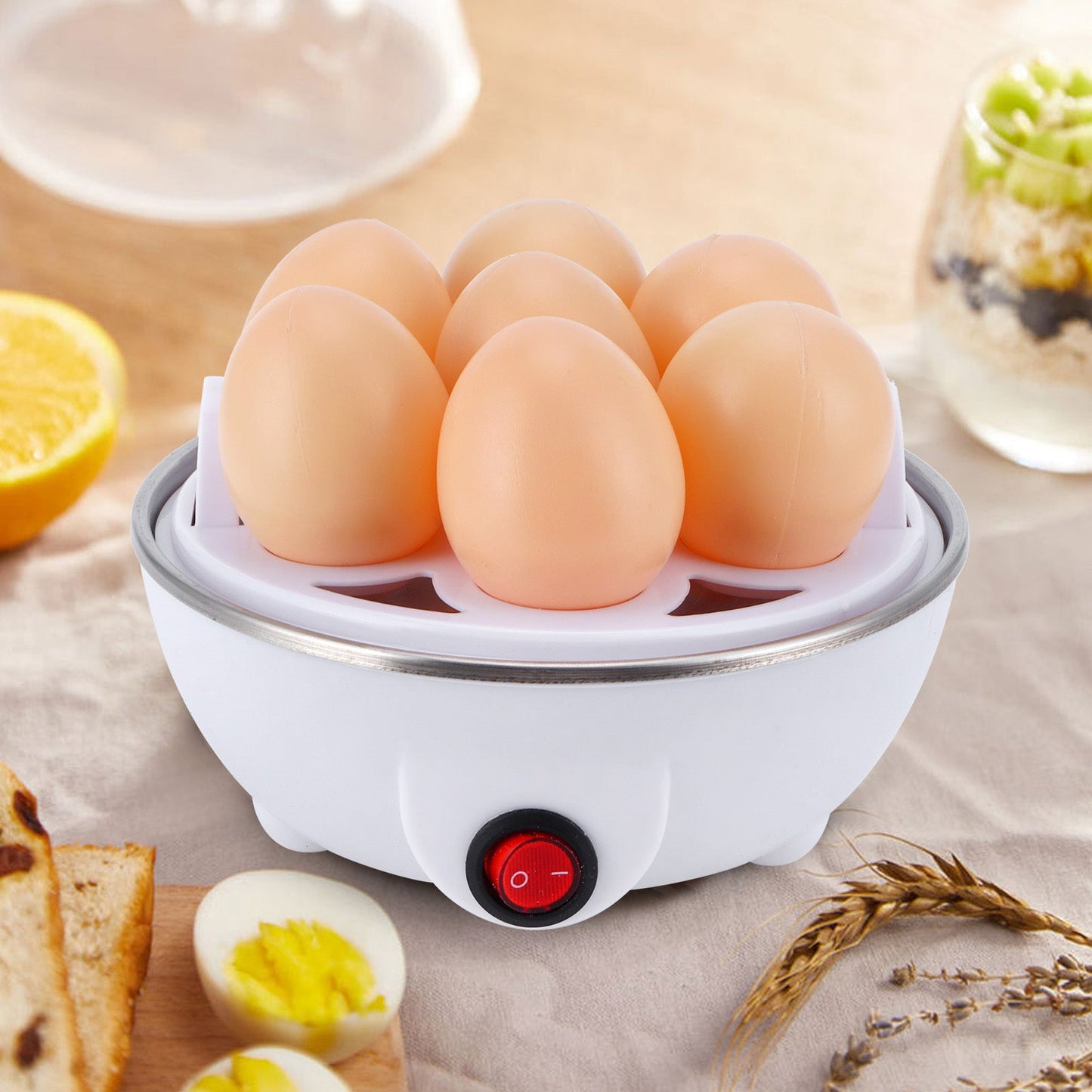 Eggs Boiler Multifunctional Mini Eggs Cooker Steamer Poacher for Kitchen