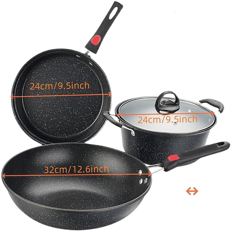 Outdoor Pots, Frying Pans, Cooking Pots, Wok Sets, Large Size Multi-Person Lightweight Non-Stick Pots, Party Holiday Patio Dinner Barbecues, Christmas And New Year Pot Sets, Gift Pots