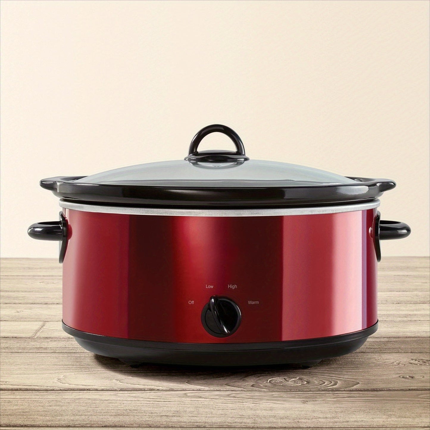 Manual 7-Quart Slow Cooker with 3 Cooking Settings, Perfect for Families and Gatherings