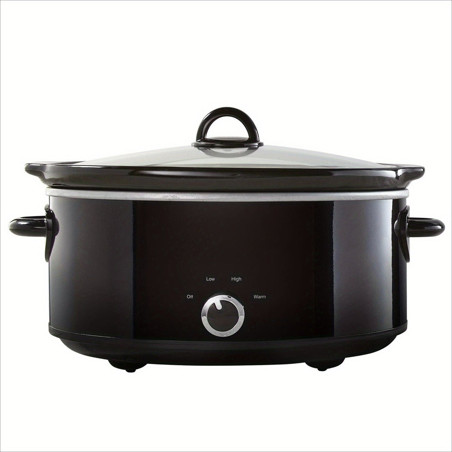 Manual 7-Quart Slow Cooker with 3 Cooking Settings, Perfect for Families and Gatherings