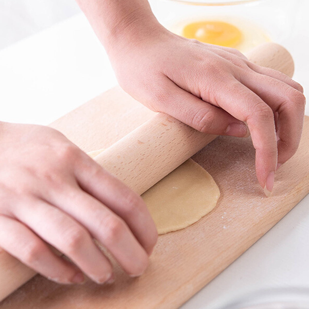 1pc High-quality Beech Wood Rolling Pin