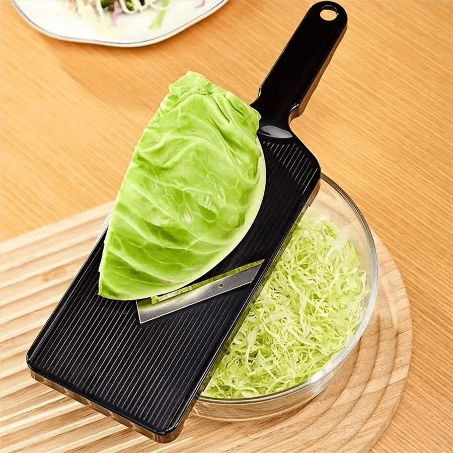 1pc Stainless Steel & Plastic Cabbage Shredder, Multi-functional Vegetable Chopper and Slicer, Food Contact Safe Cabbage Peeler for Salad Prep, Kitchen Gadget