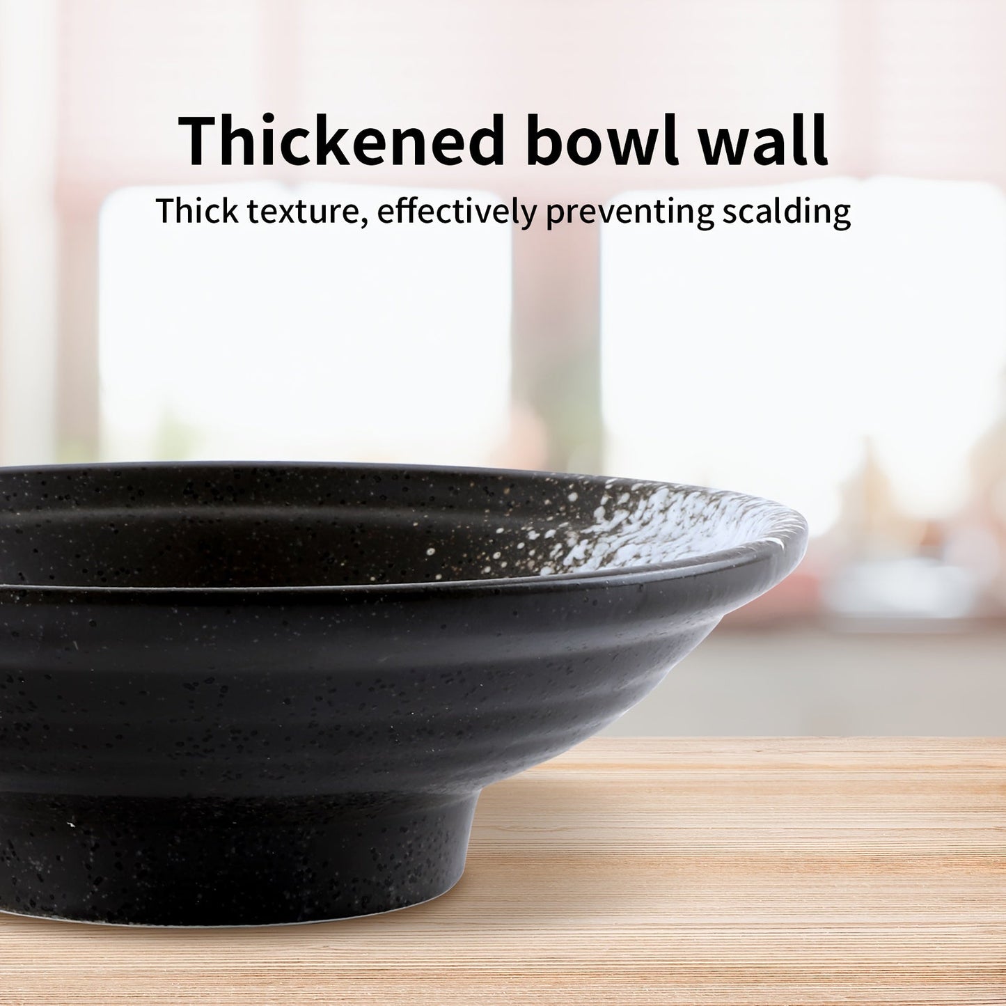 4 ceramic soup bowls, Japanese retro style, 20.29oz large capacity, can hold noodle soup, etc., simple and elegant, suitable for restaurant/food lovers