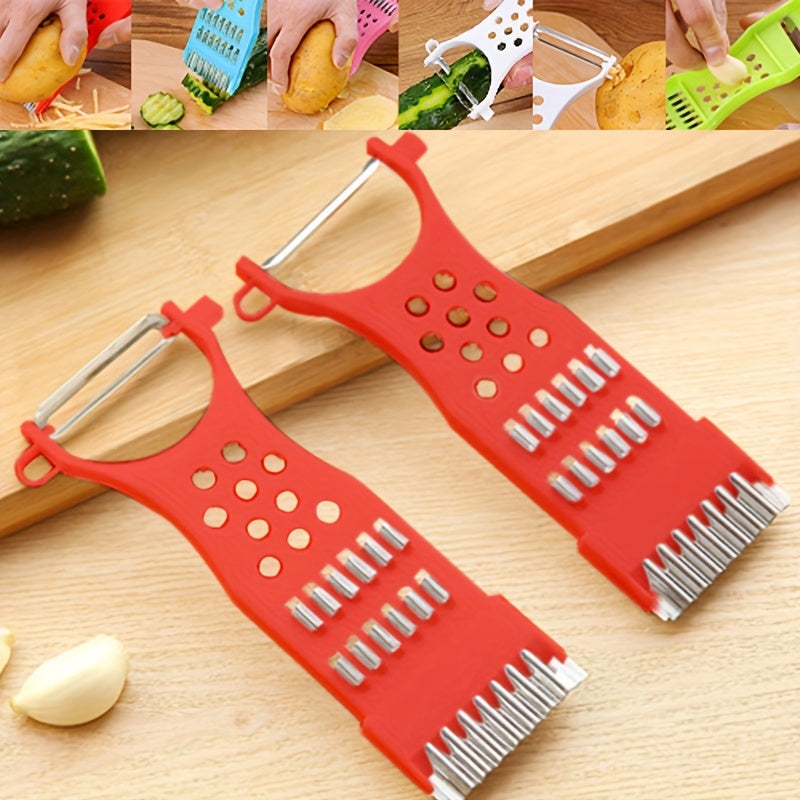 A Multifunctional Vegetable Cutter for Home Use, This Kitchen Gadget Can Easily Peel, Slice, And Shred Fruits And Vegetables.