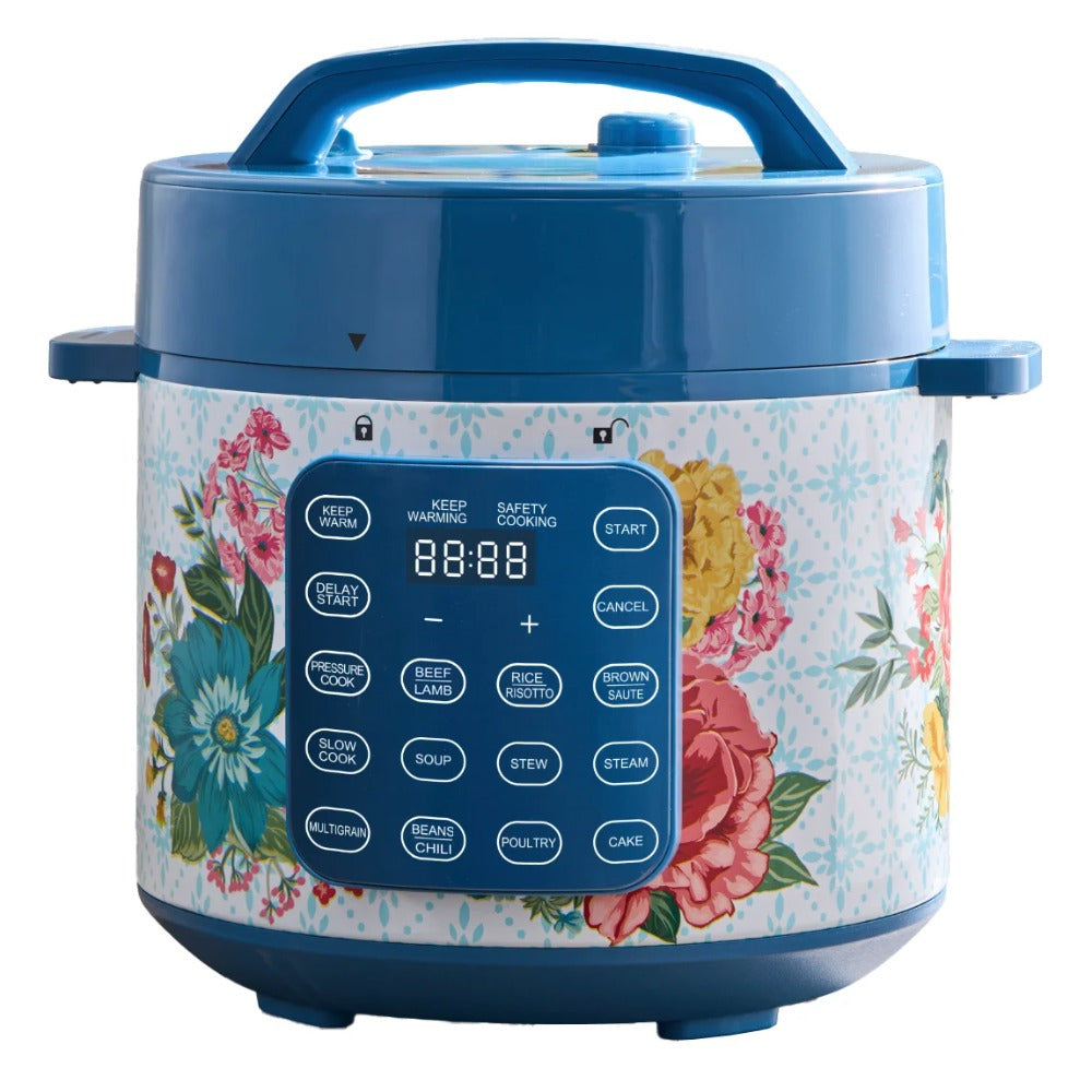 Fancy Flourish 6-Quart Pressure Cooker with Touch Control Display