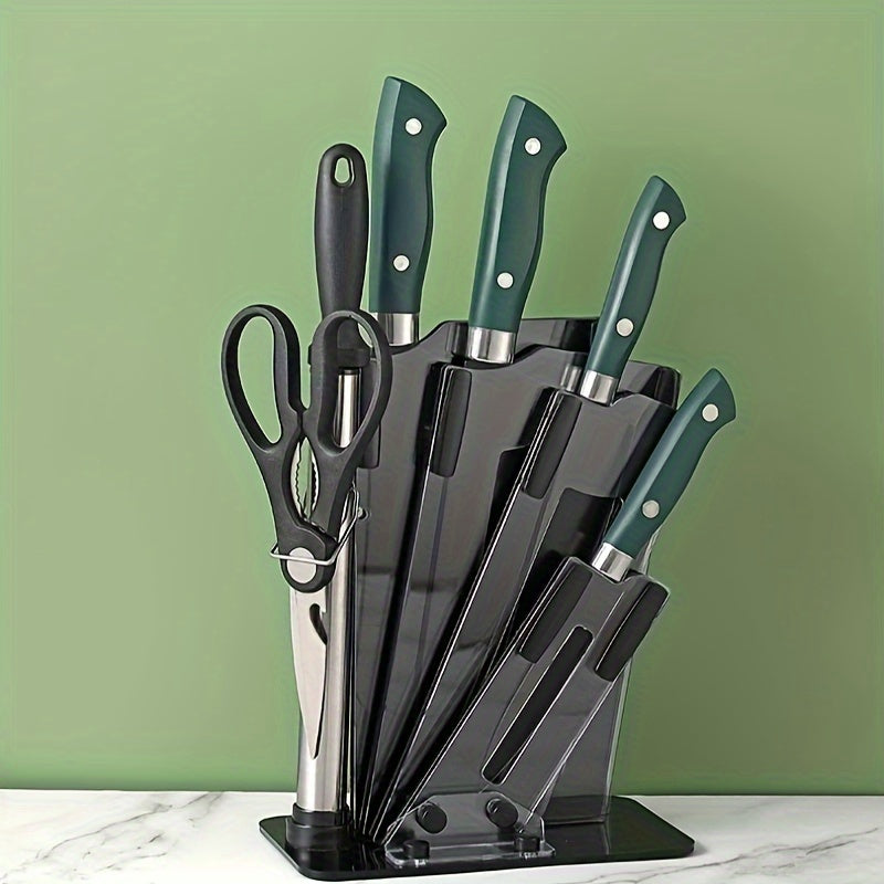 7pc Stainless Steel Kitchen Kitchen Knife, Gift Knife Set, Knife Set, Kitchen Slicer Knife, Fruit Knife Set, Green