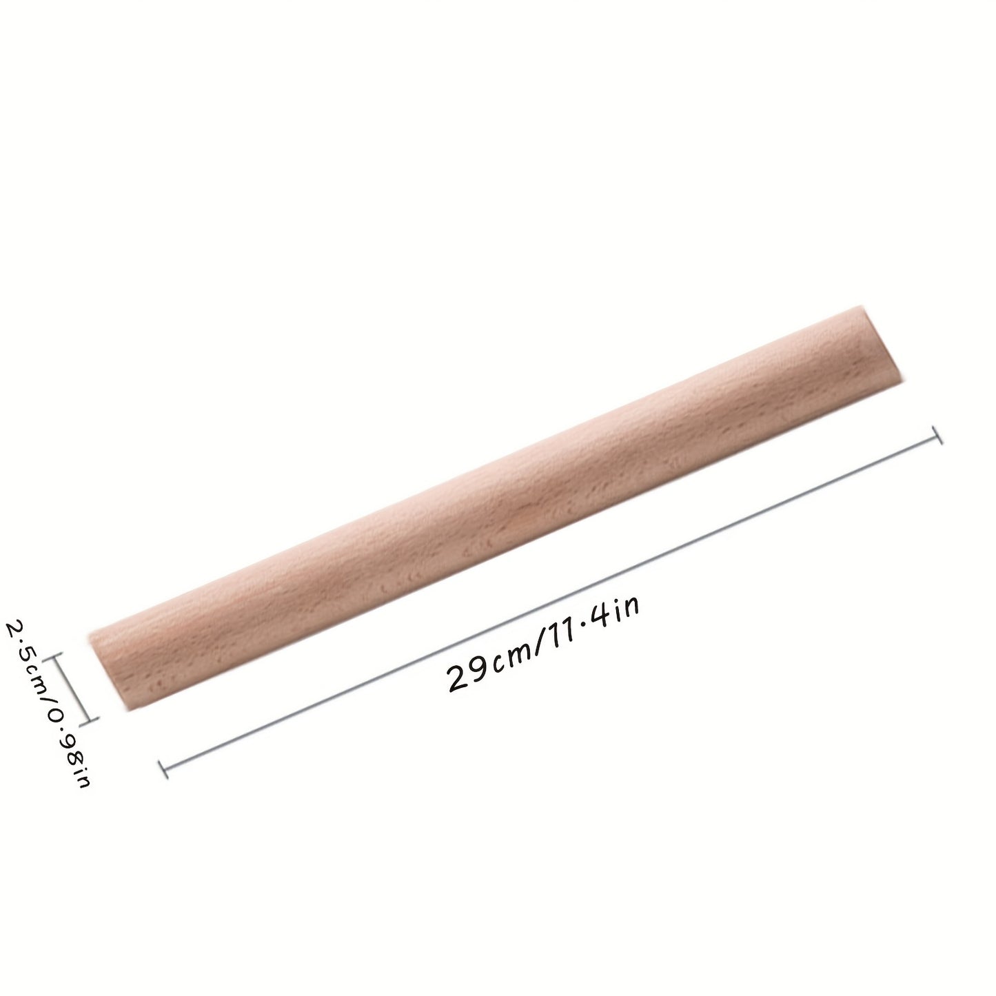 1pc High-quality Beech Wood Rolling Pin