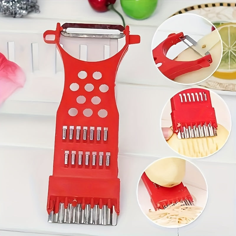 A Multifunctional Vegetable Cutter for Home Use, This Kitchen Gadget Can Easily Peel, Slice, And Shred Fruits And Vegetables.